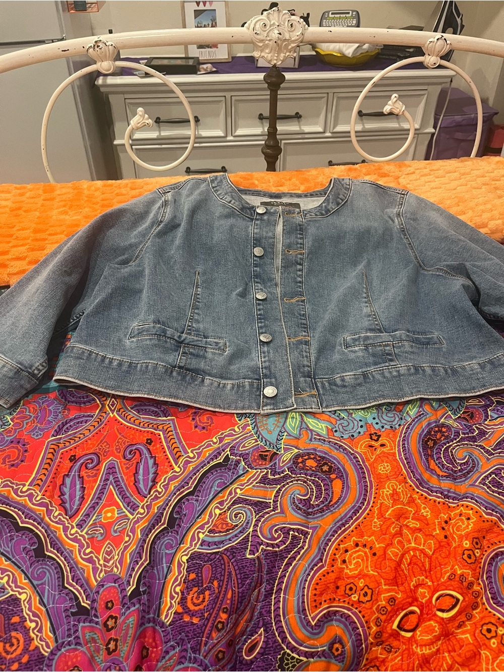 torrid Blue Denim Button-Front Jean Jacket
